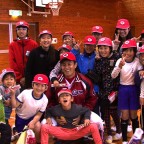 広島カープ 若手選手が学校訪問