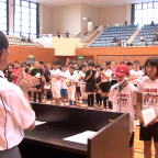日南市スポーツ少年団の結団式