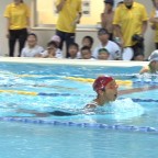 日南市小学校の水泳記録会