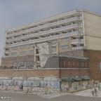 日南市油津 複合機能ビルが着工