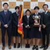日南学園高校女子バレーボール部　春高バレー２年連続出場を報告